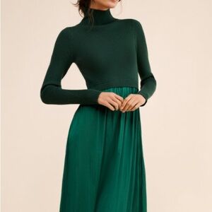 Thea Twofer Green Maxi Dress